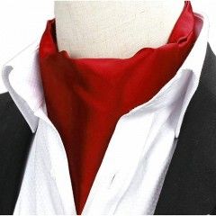 Exklusives Ascot-Halstuch für Herren - Bordeaux 